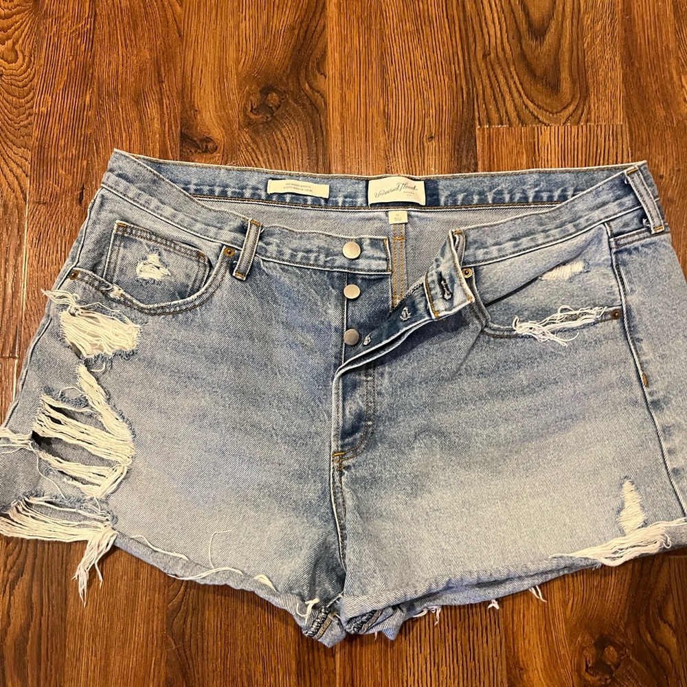 Universal Thread Light Blue Distressed Jean Shorts